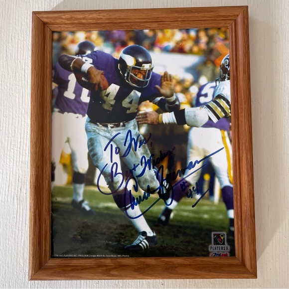 Chuck Foreman Autographed Photo - Picture 1 of 5